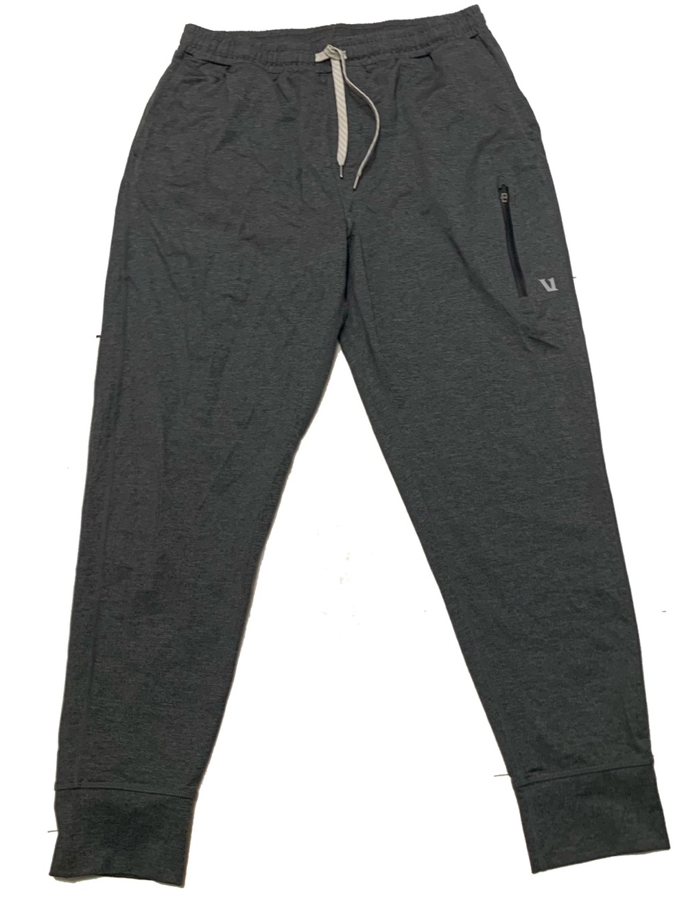 Vuori Men's Dark Gray Performance Jogger Pants - Drawstring Waist